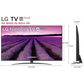 LG 123 cm (49 inches) 4K UHD Smart Nano-cell TV (49SM8100PTA)