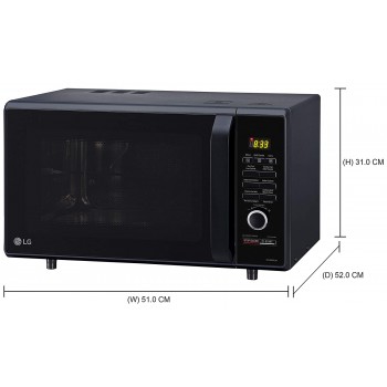 LG 28 L Convection Microwave Oven (MC2886BFUM)