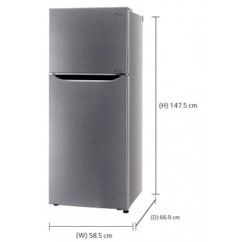 LG 260 L 1 Star Inverter Frost-Free Doube-Door Refrigerator (GL-N292KDSR)