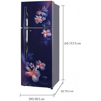 LG 284 L 3 Star Inverter Linear Frost-Free Double Door Refrigerator (GL-T302RBPN)