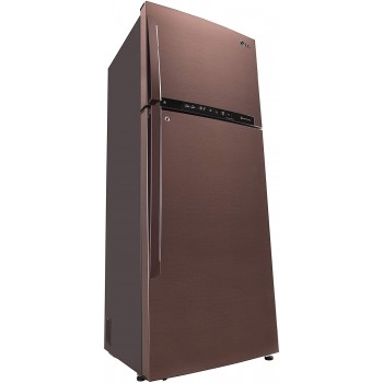 LG 471 L 3 Star LG ThinQ(Wi-Fi) Inverter Linear Frost-Free Double-Door Refrigerator (GL-T502FASN)