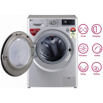 LG 7 Kg 5 Star Inverter Wi-Fi Fully-Automatic Front Loading Washing Machine (FHT1207ZWL)