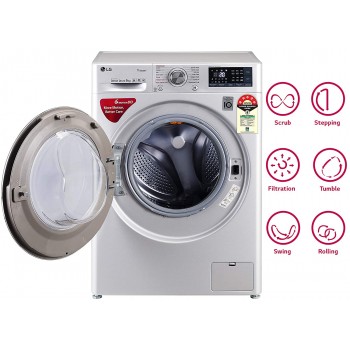 LG 9 Kg 5 Star Inverter Wi-Fi Fully-Automatic Front Loading Washing Machine (FHT1409ZWL)